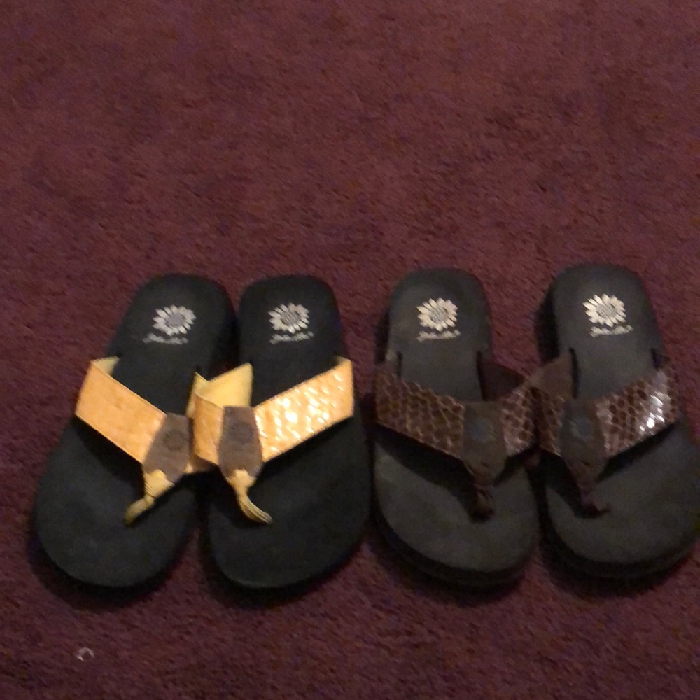 Yellow Box Flip flops